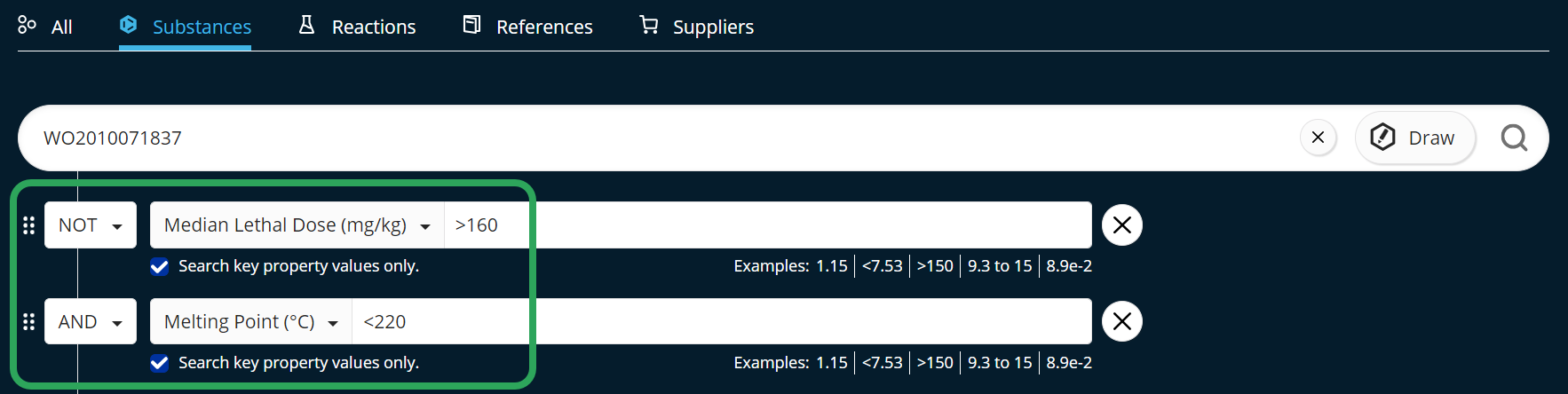 SFn-SubstanceSearch-SearchField-PatentNumber-AdvancedSearchFields.png