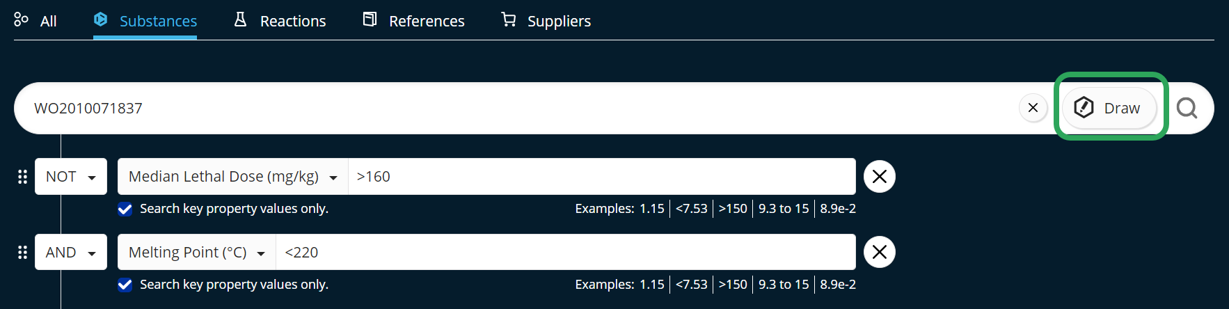 SFn-SubstanceSearch-SearchField-PatentNumber-AdvancedSearchFieldsPlusDrawButton.png