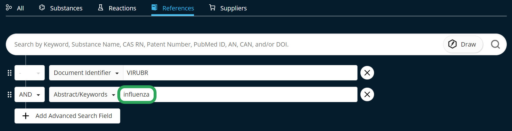 SF-ReferenceAdvancedSearch-DocumentIdentifier-VIRUBR-AddAdvanced-Influenza.png