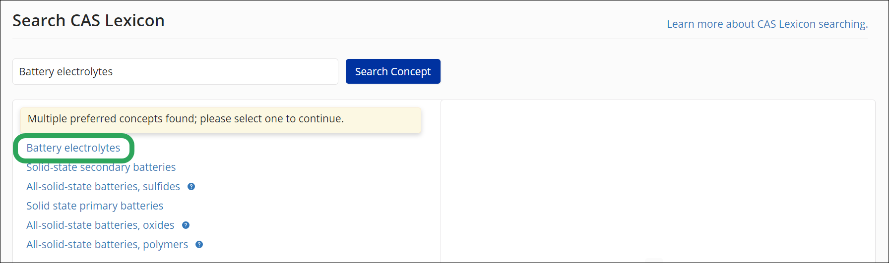 SF-CAS_Lexicon-SelectingPreferredTerm.png
