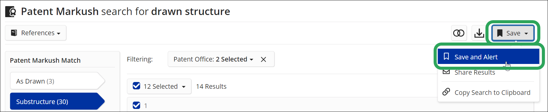 SF-PatentMarkushResults-SaveMenu-SaveAndAlert.png