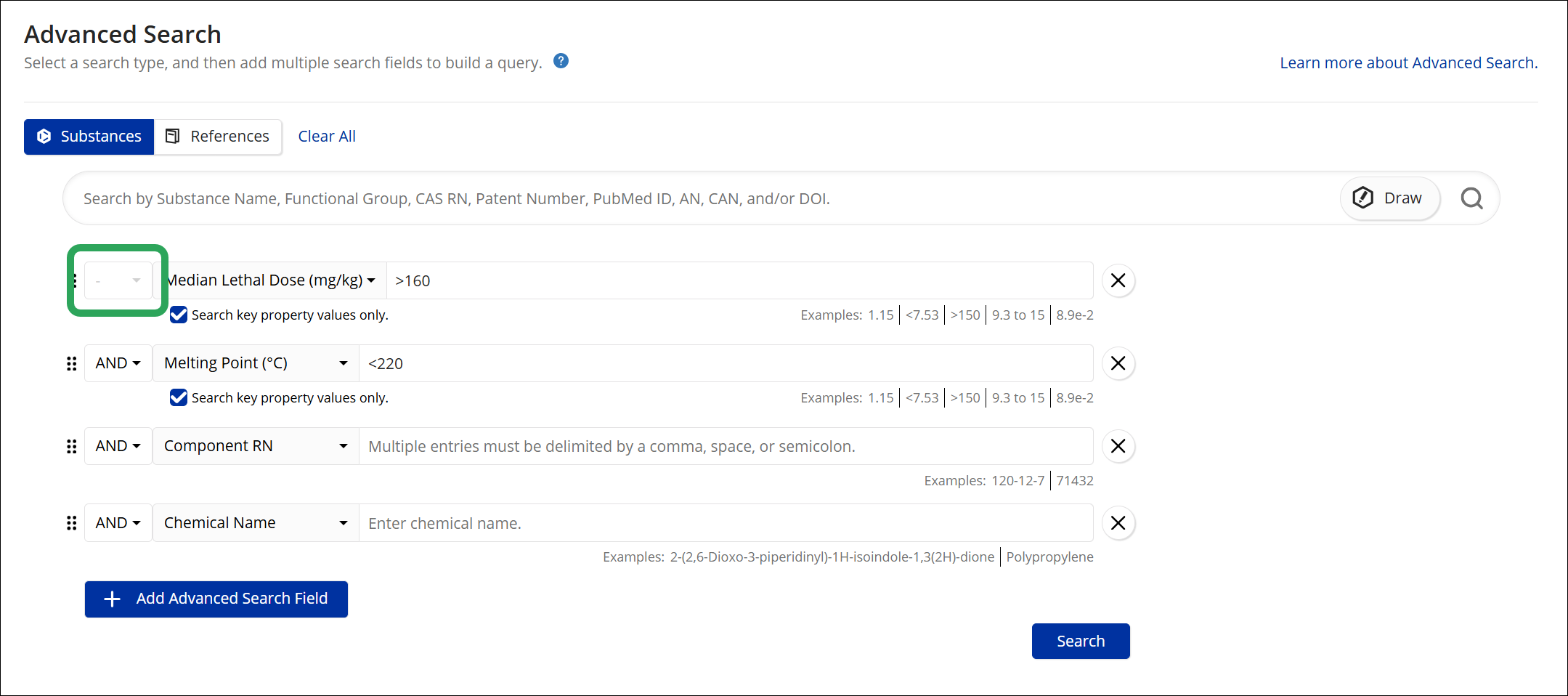SFn-SubstanceSearch-Advanced-NoOperatorOnFirstField.png