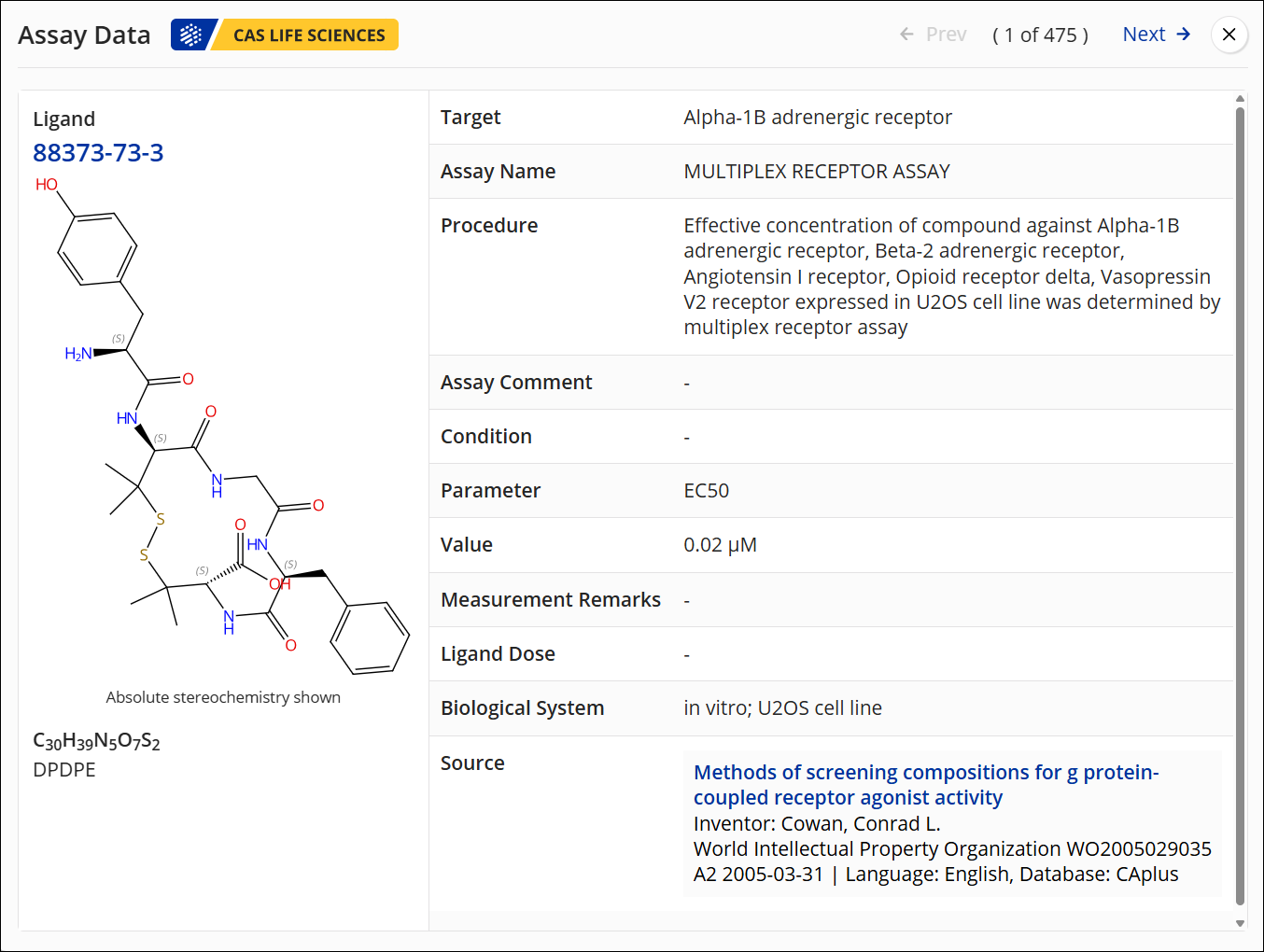 SF-SubstanceDetail-PharmacologicalData-AssayDetailPopup.png